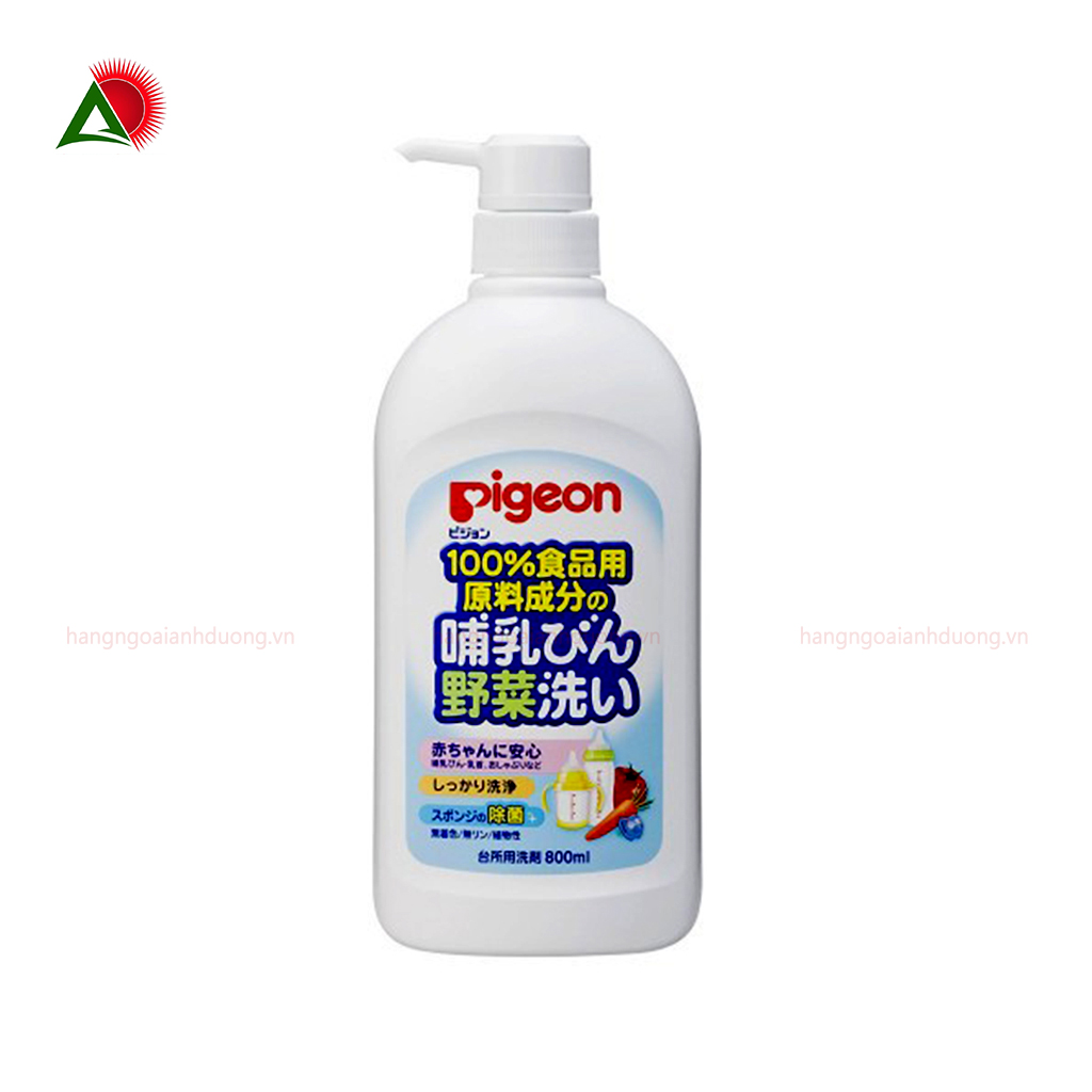 Nước Rửa Bình Sữa Cho Bé Pigeon 800ml Nhật Bản