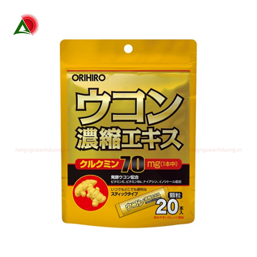 Bột Nghệ Giải Rượu Orihiro Nhật Bản 20 Gói