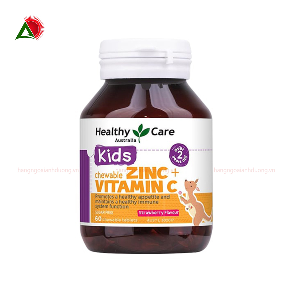 Viên nhai ZinC và Vitamin C Úc 60 viên