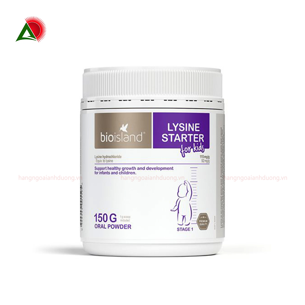 Bột Bio Island Lysine Starter 150g Cho Trẻ Dưới 6 Tuổi Của Úc