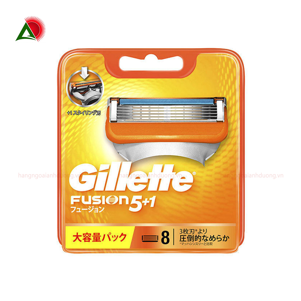 Hộp 8 lưỡi dao cạo râu Gillette Fusion Proglide 5 + 1 của Nhật Bản