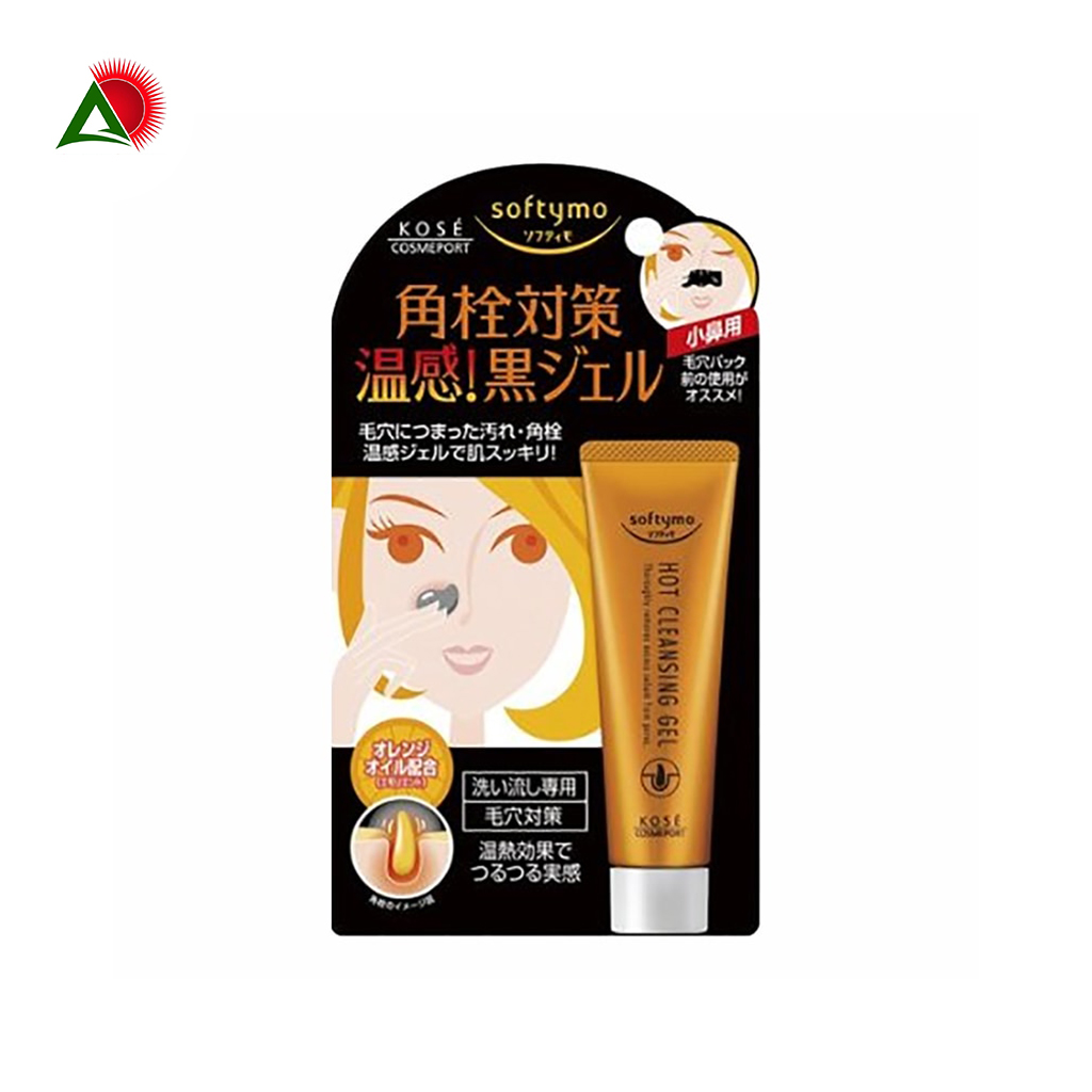 Kem Lột Mụn Đầu Đen Kose Softymo Hot Cleansing Gel 25g