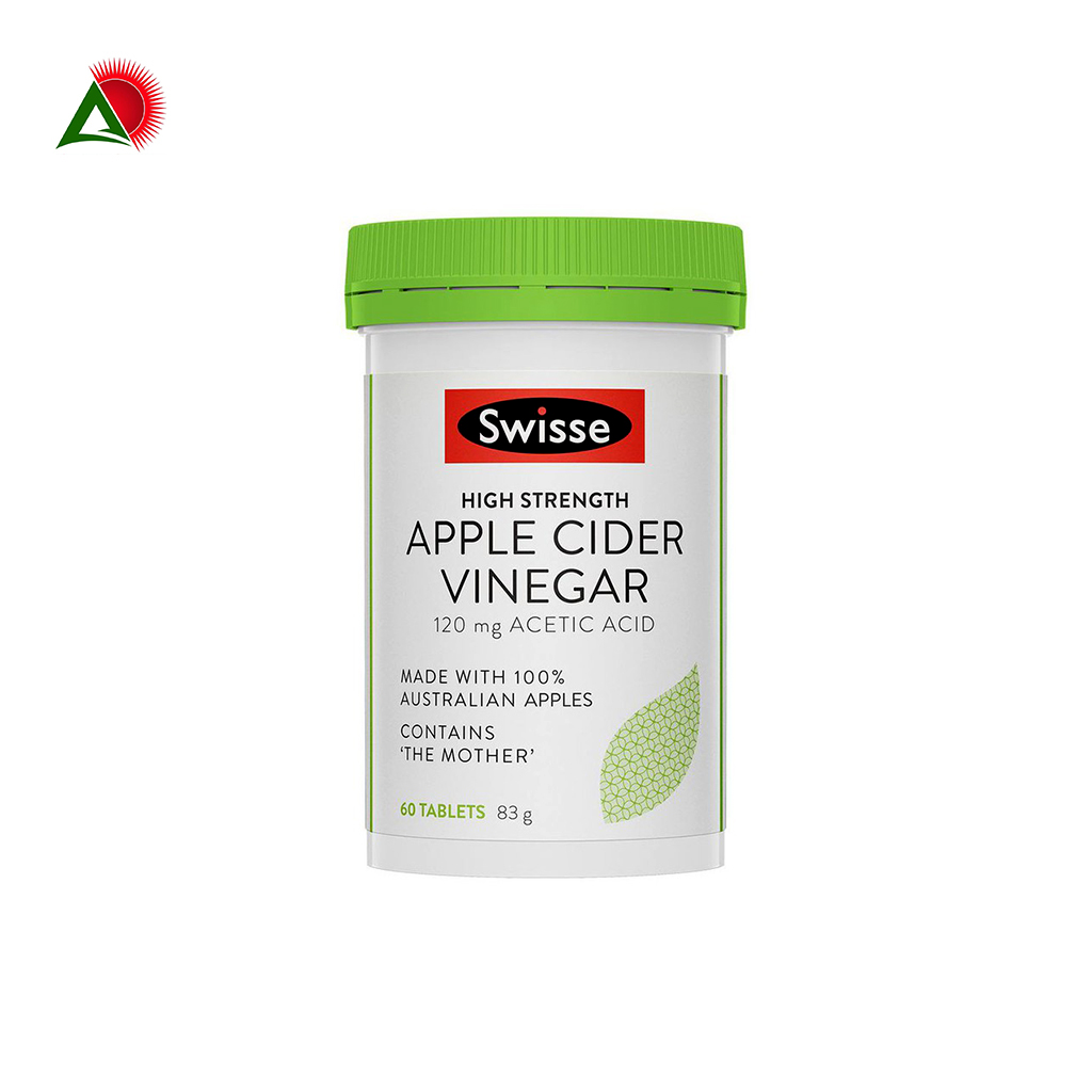 Viên Giấm Táo Úc Hỗ Trợ Giảm Cân Swisse Apple Cider Vinegar 120mg.