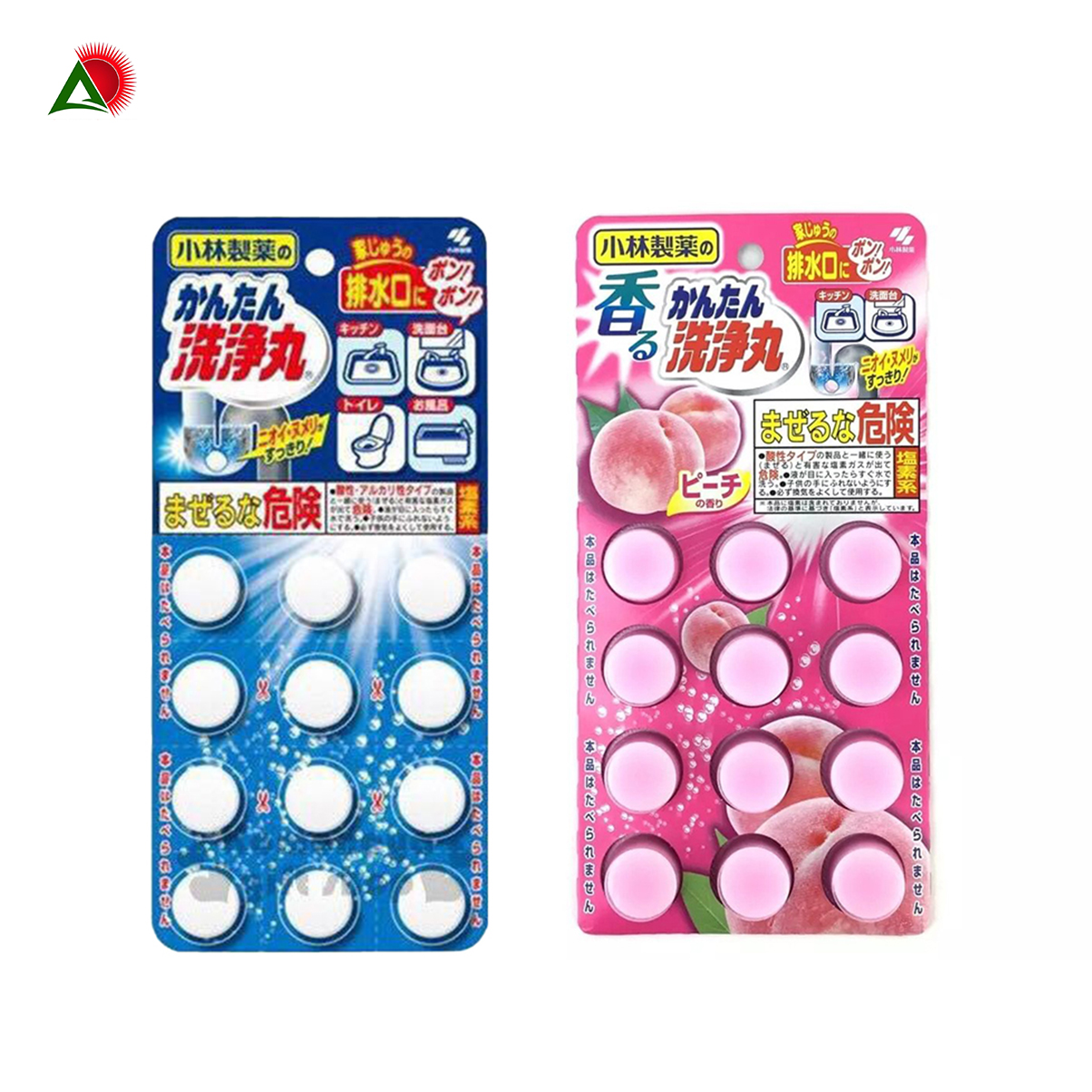 Viên thông tắc đường ống, bồn cầu Kobayashi 12 viên