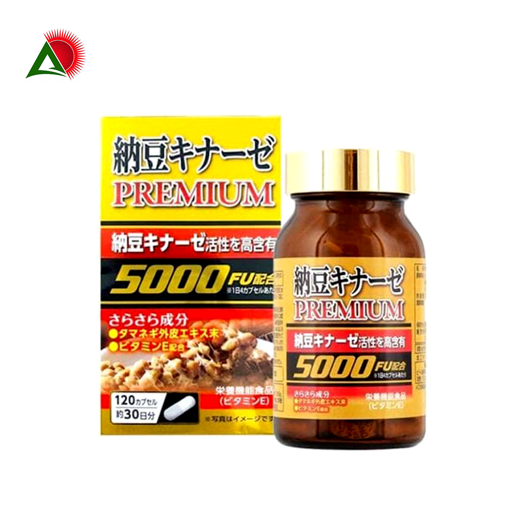 Viên Uống Chống Đột Quỵ, Tai Biến Nattokinase Premium 5000FU 120 Viên
