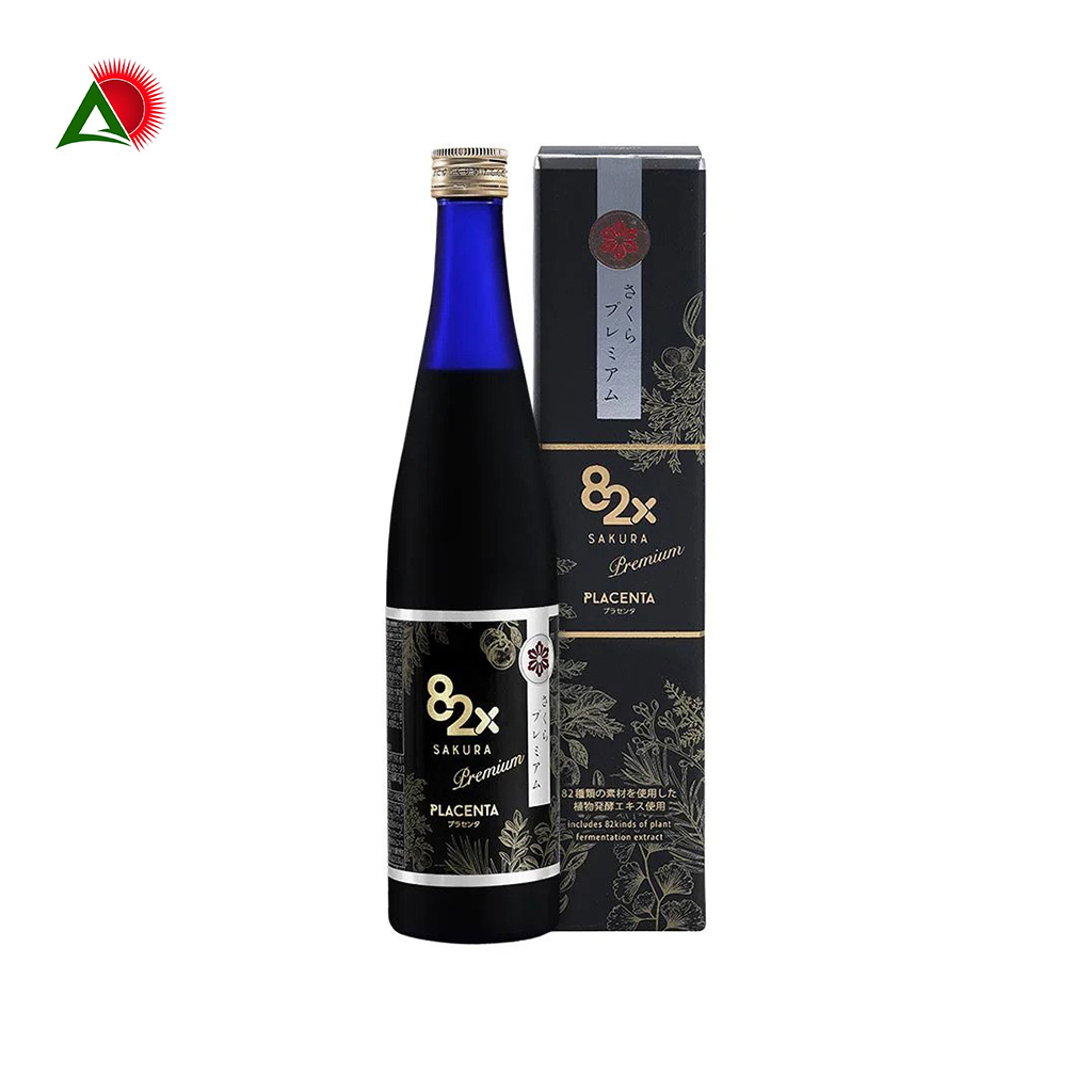 Nước Uống Tinh Chất Nhau Thai Placenta Mashiro 82x Sakura Premium New 450.000mg 500ml