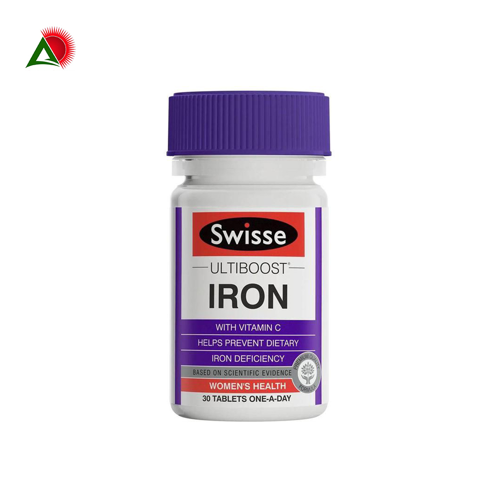 Viên Uống Hỗ Trợ Bổ Sung Sắt Swisse Ultiboost Iron Của Úc 30 viên
