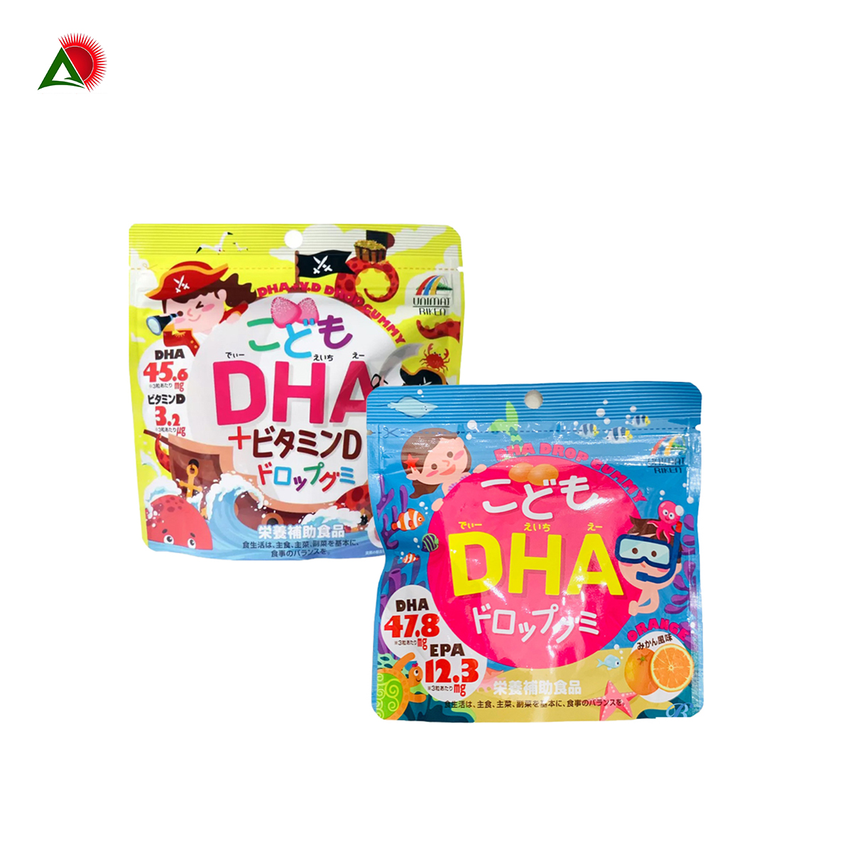 Kẹo Dẻo Bổ Sung DHA Unimat Riken 90 Viên