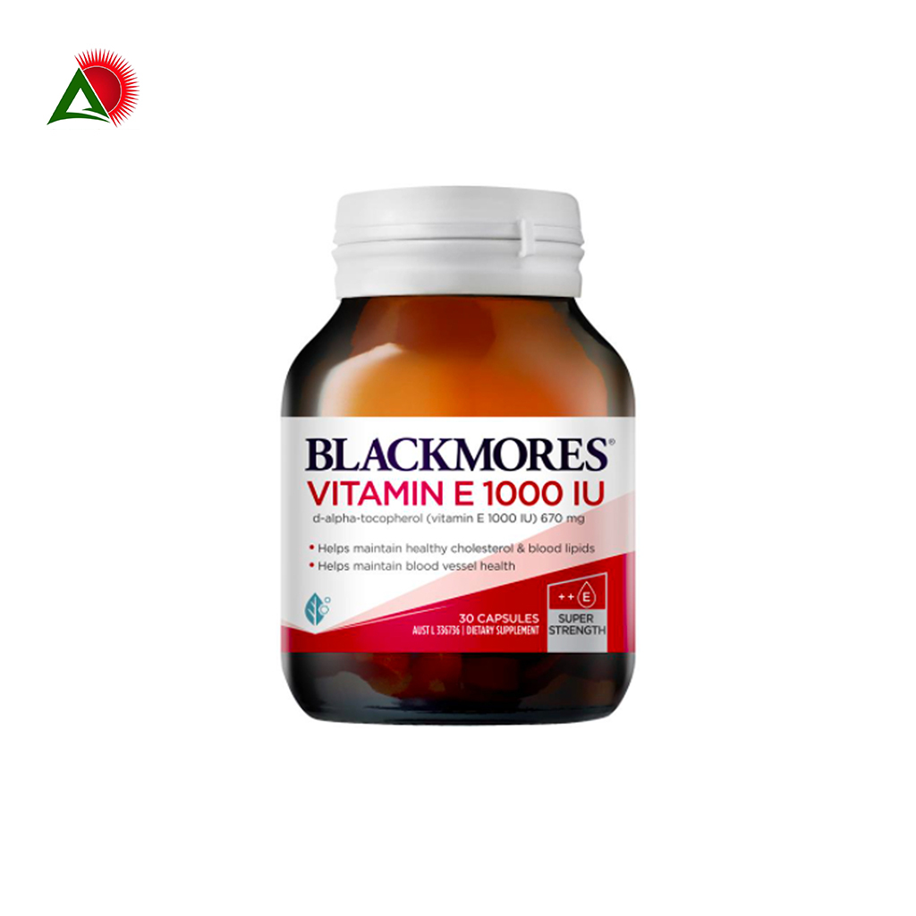Viên Uống Blackmores Natural Vitamin E 1000IU Của Úc 30 Viên