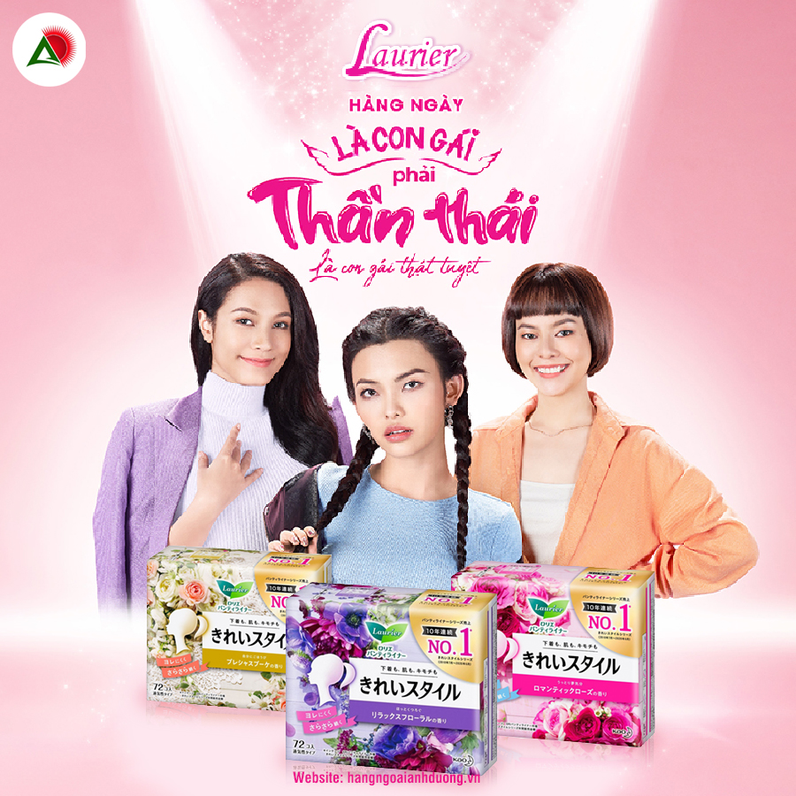 Băng Vệ Sinh Laurier Hàng Ngày 72 Miếng