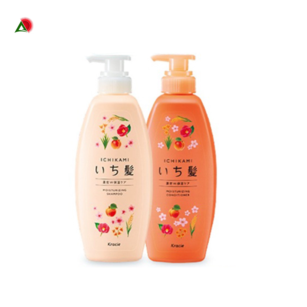 Bộ Dầu Gội Và Dầu Xả Ichikami 530ml màu cam - ngăn ngừa tia cực tím