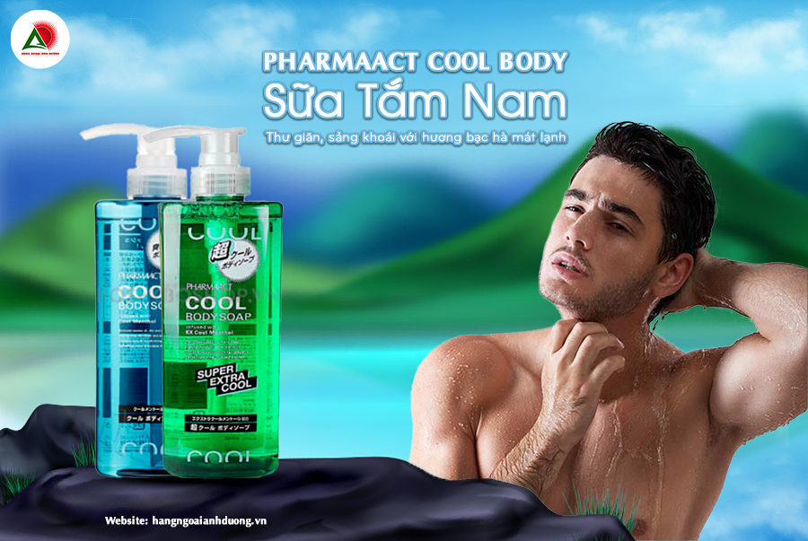 Sữa Tắm Pharmaact Cool Body Soap 600ml