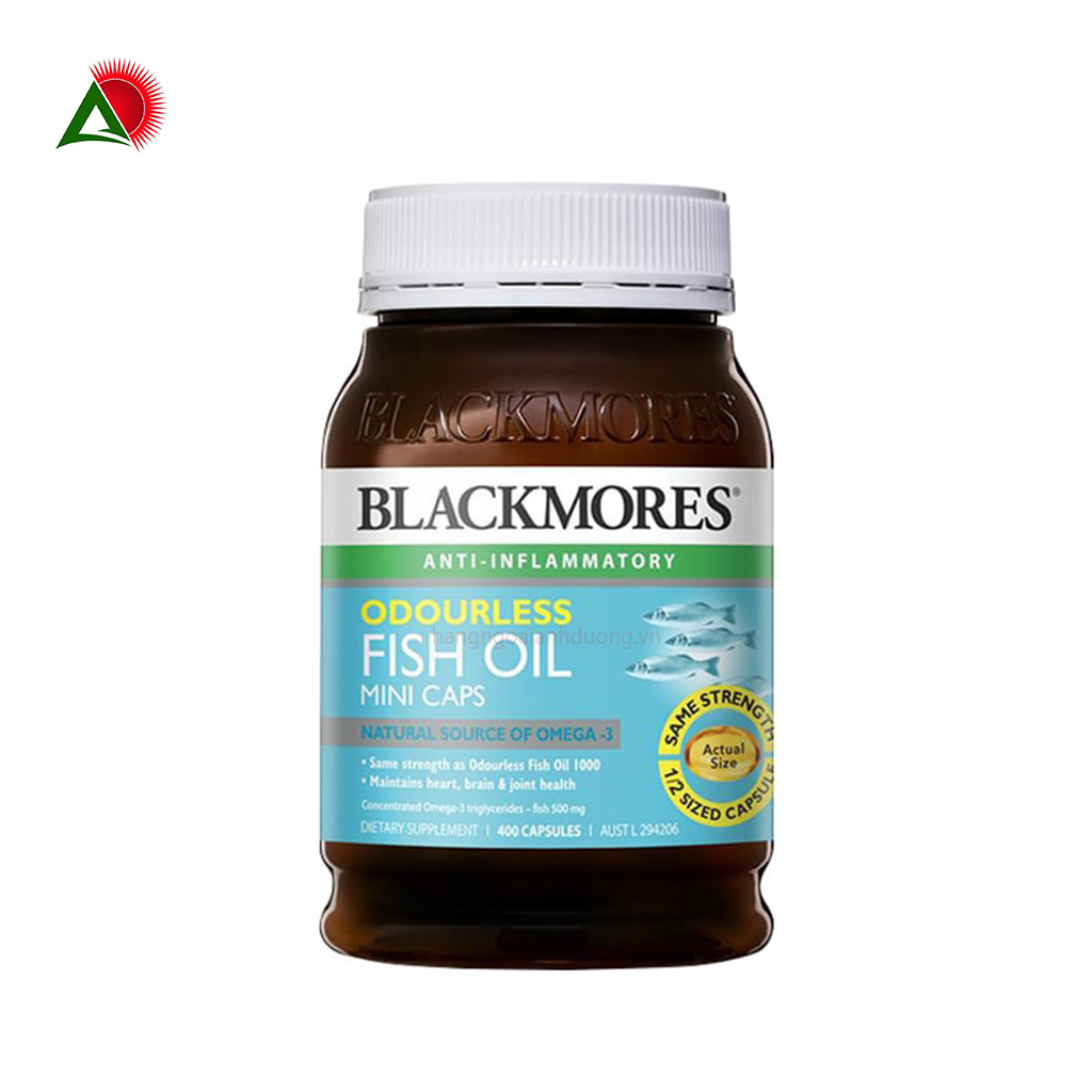 Viên uống dầu Minicap Cá Blackmores Fish Oil 1000 mg 400 viên