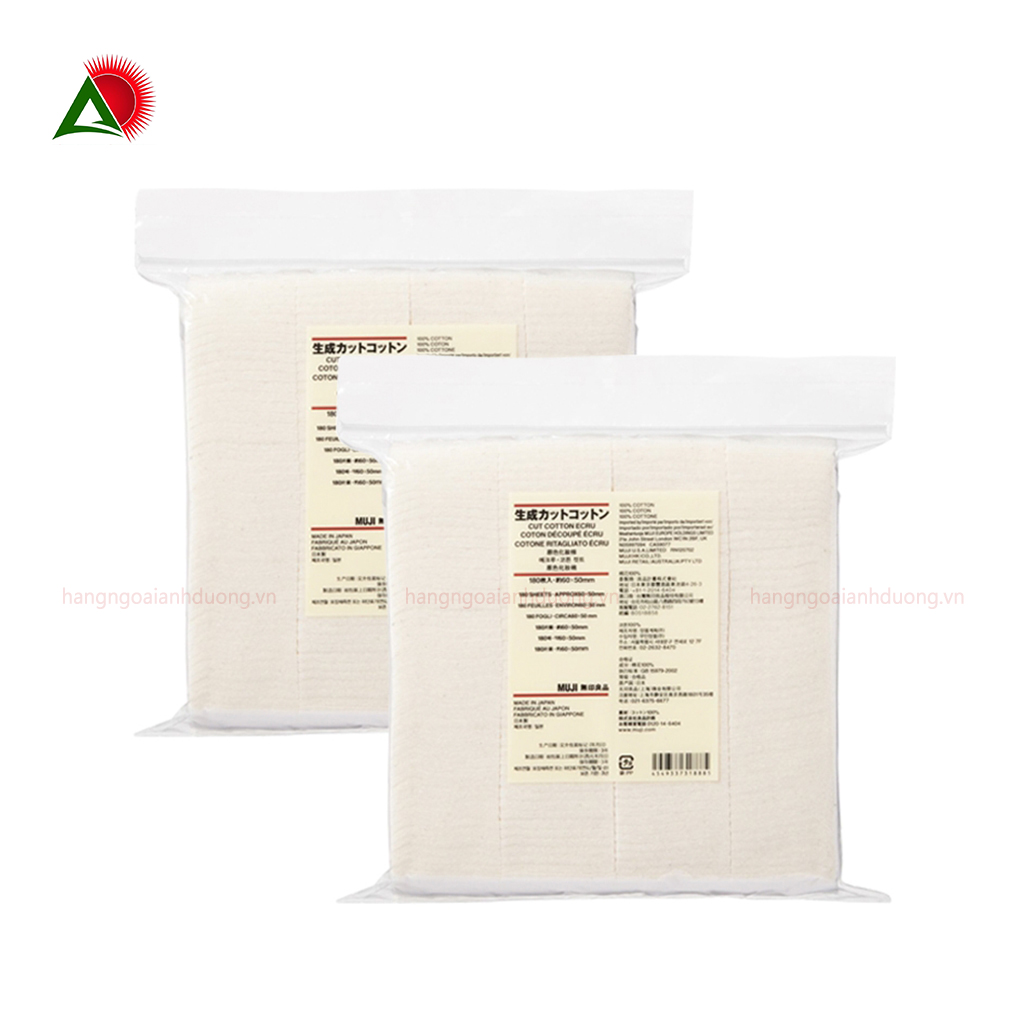 bông tẩy trang muji