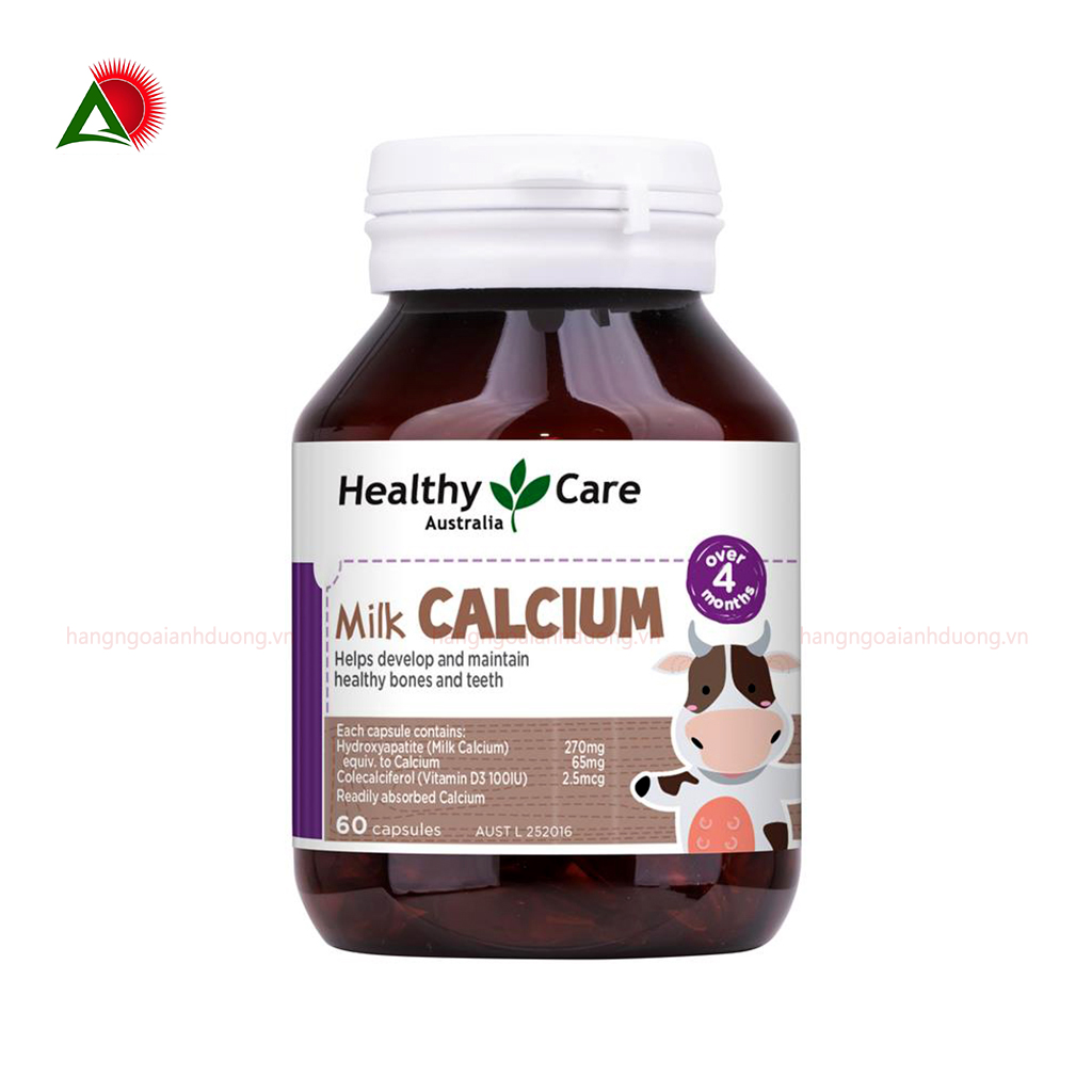 viên uống Canxi healthy care kids Úc 60 Viên