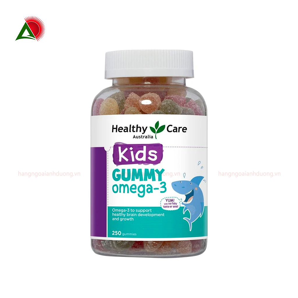 Kẹo Dẻo Gummy Omega 3 Úc Healthy Care 250 viên