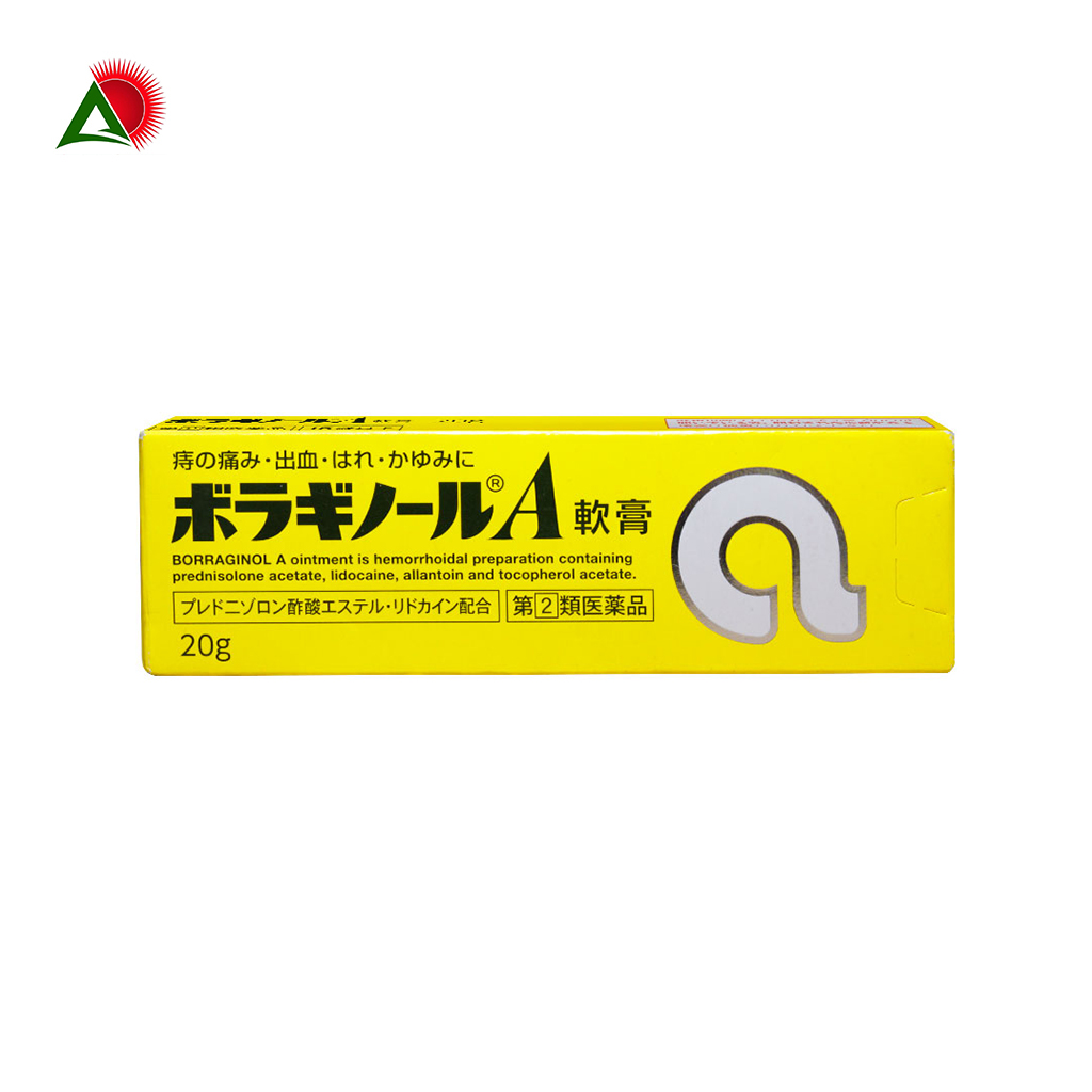 Kem bôi trĩ chữ A Borraginol 20g