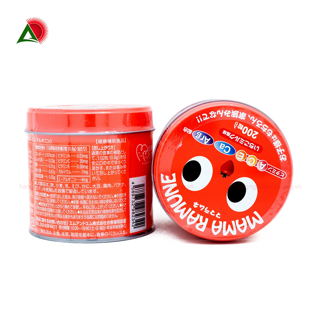 Kẹo Bếng Ăn Cho Bé Mama Ramune 200 viên