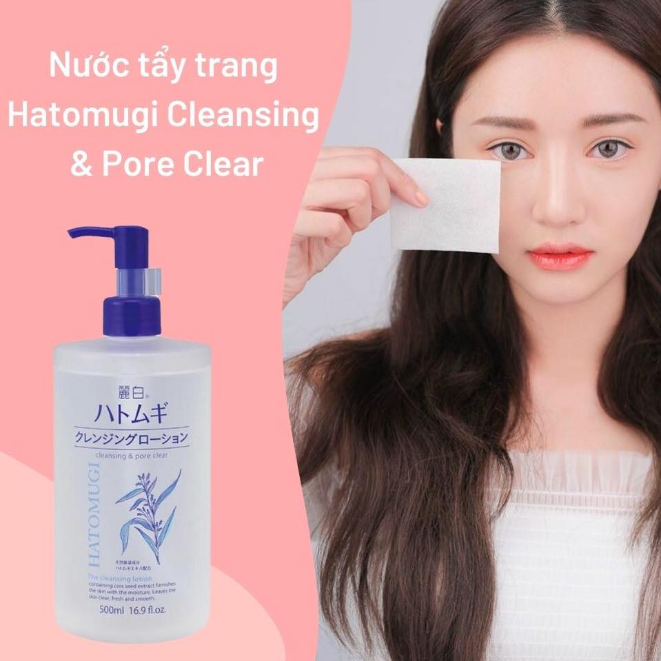 Nước Tẩy Trang Hatomugi 500ml – Dịu nhẹ cho làn da nhạy cảm