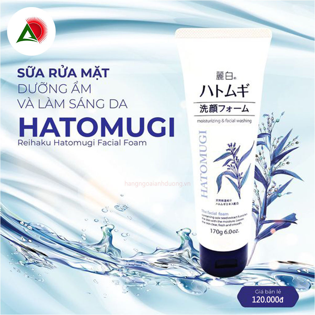 sữa rửa mặt trắng da hatomugi