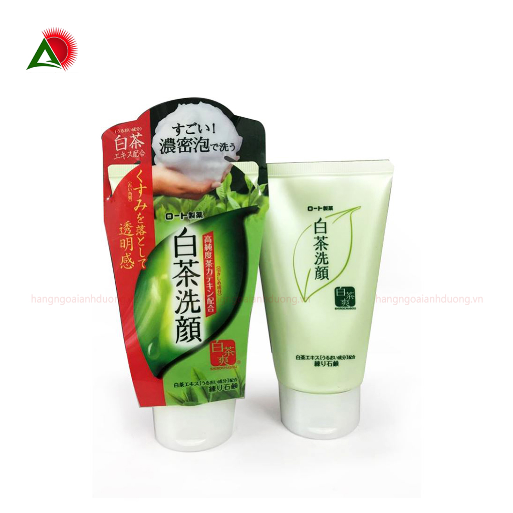 Sữa Rửa Mặt Trà Xanh Nhật Rohto Shirochasou Green Tea Foam 120g