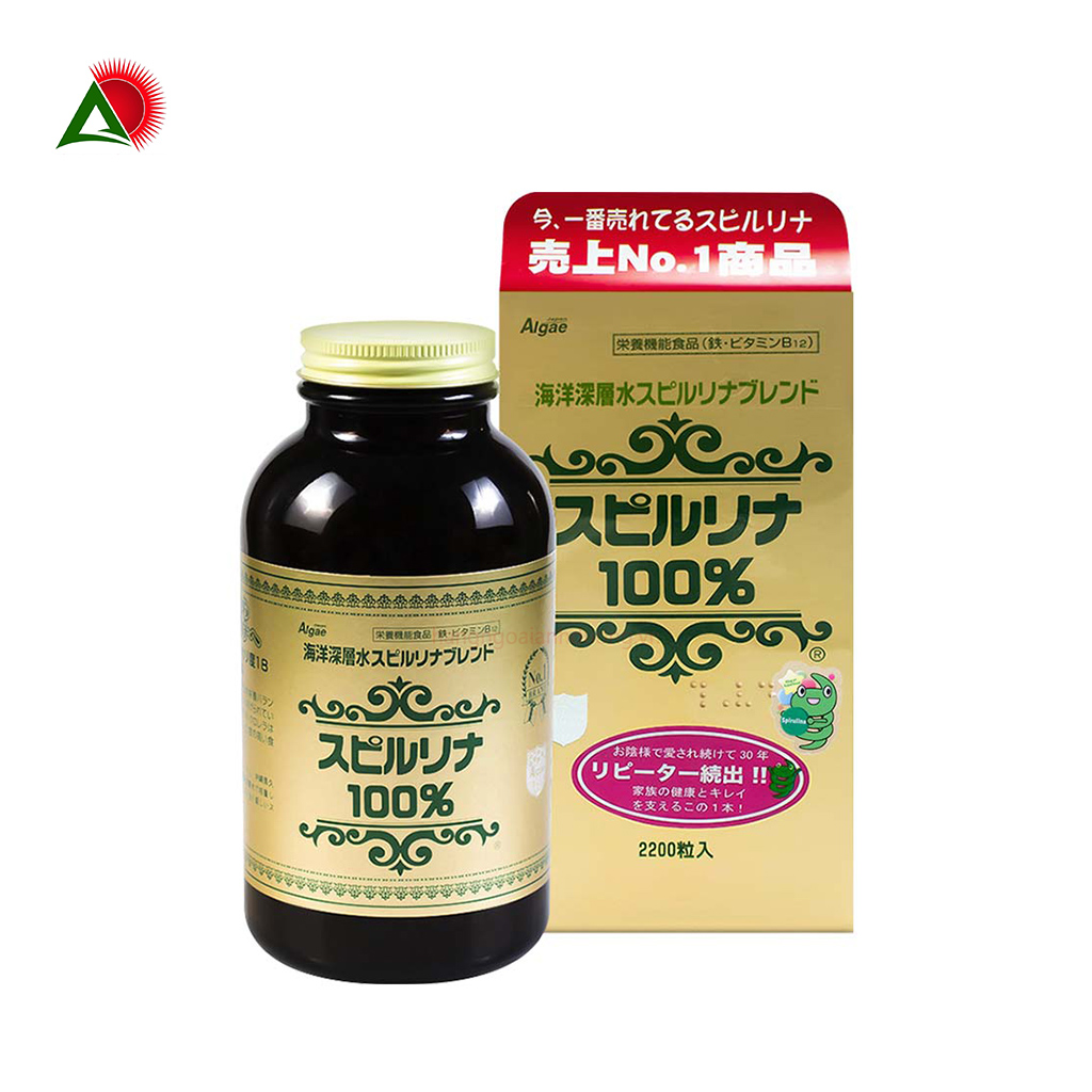 Tảo xoắn Spirulina 2200 viên Nhật Bản