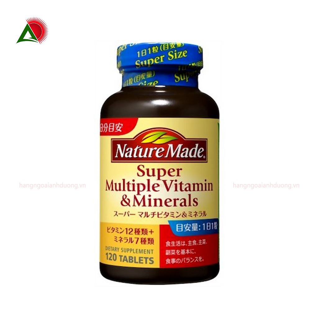 Viên Uống Bổ Sung Vitamin Nature Made Super Multiple Vitamin Minerals 120 viên
